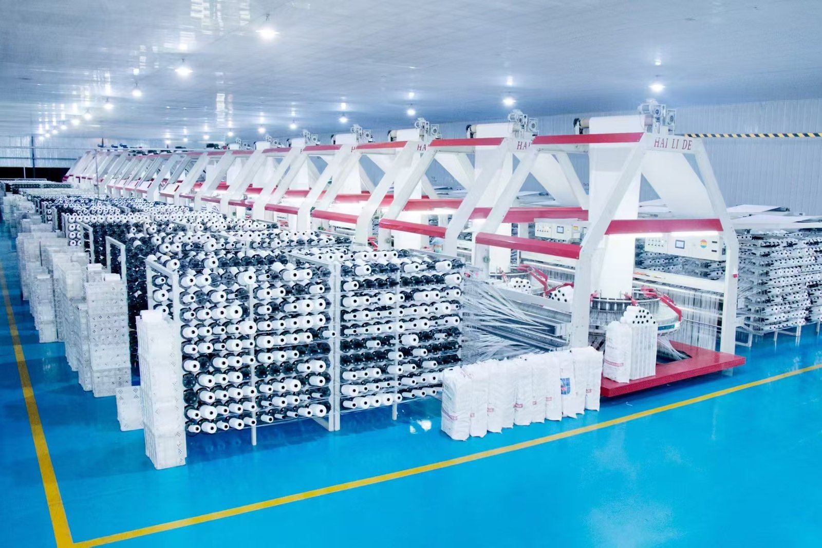 HZ BULK FIBC fabric weaving workshop and production equipment